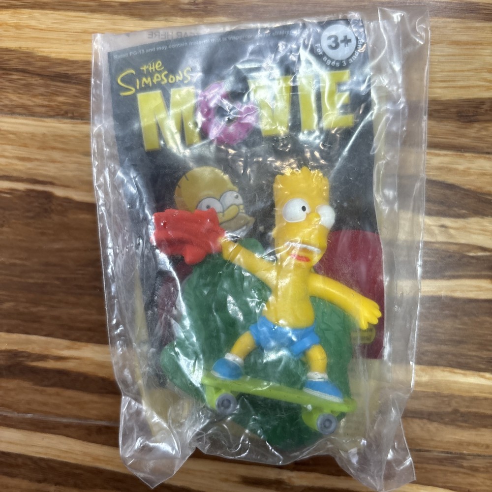 Bart Simpson 2007 The Simpsons Movie Burger King Kids Meal Toy New Sealed