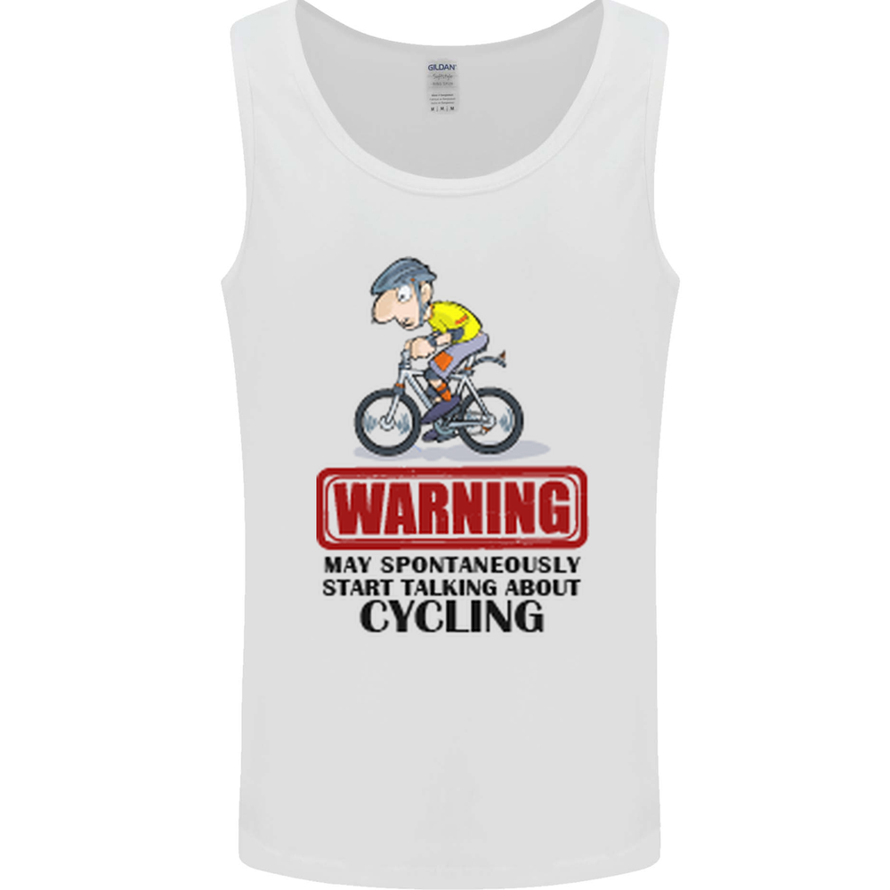 May Start Talking About Cycling Cyclist Mens Vest Tank Top