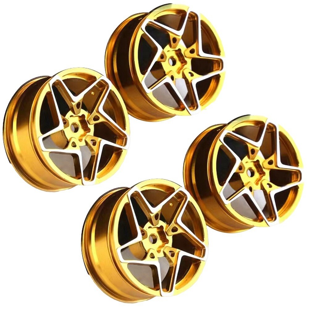 4Pcs 1/10 On-Road Drift Car 52MM Aluminum Alloy Metal Wheel Hub 1.9Inch2209