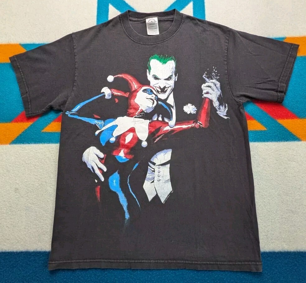 Vintage The Joker & Harley Quinn Shirt Batman 2008 Dancing With The Devil Medium