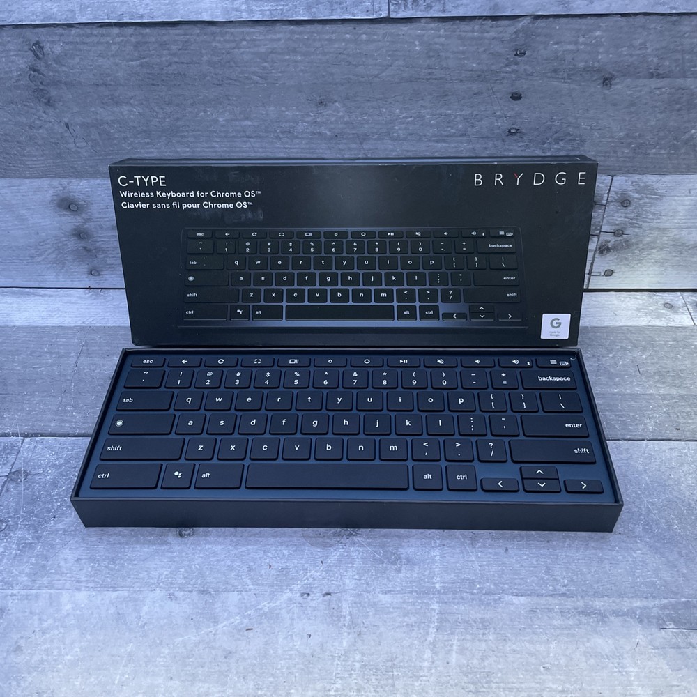 Brydge C-Type Wireless Bluetooth and USB Wired Keyboard for Chrome OS