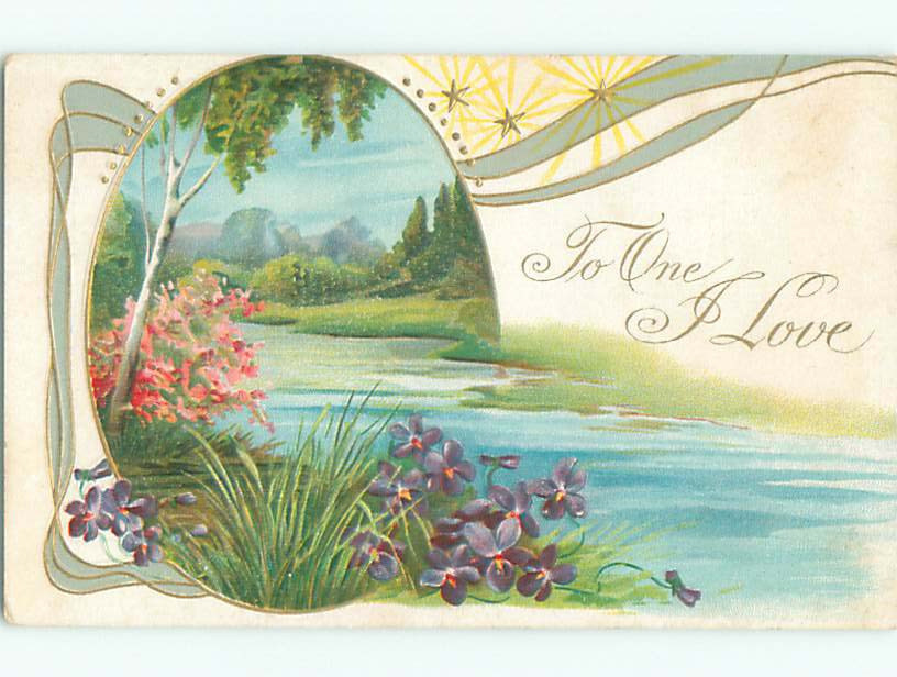 Pre-Linen Pink and Purple Flowers by River J0692 Make Offer