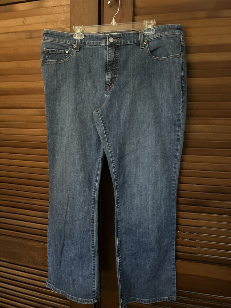 Levis Womens 512 Bootcut Stretch Jeans Medium Wash Blue Size 24 Mid Rise