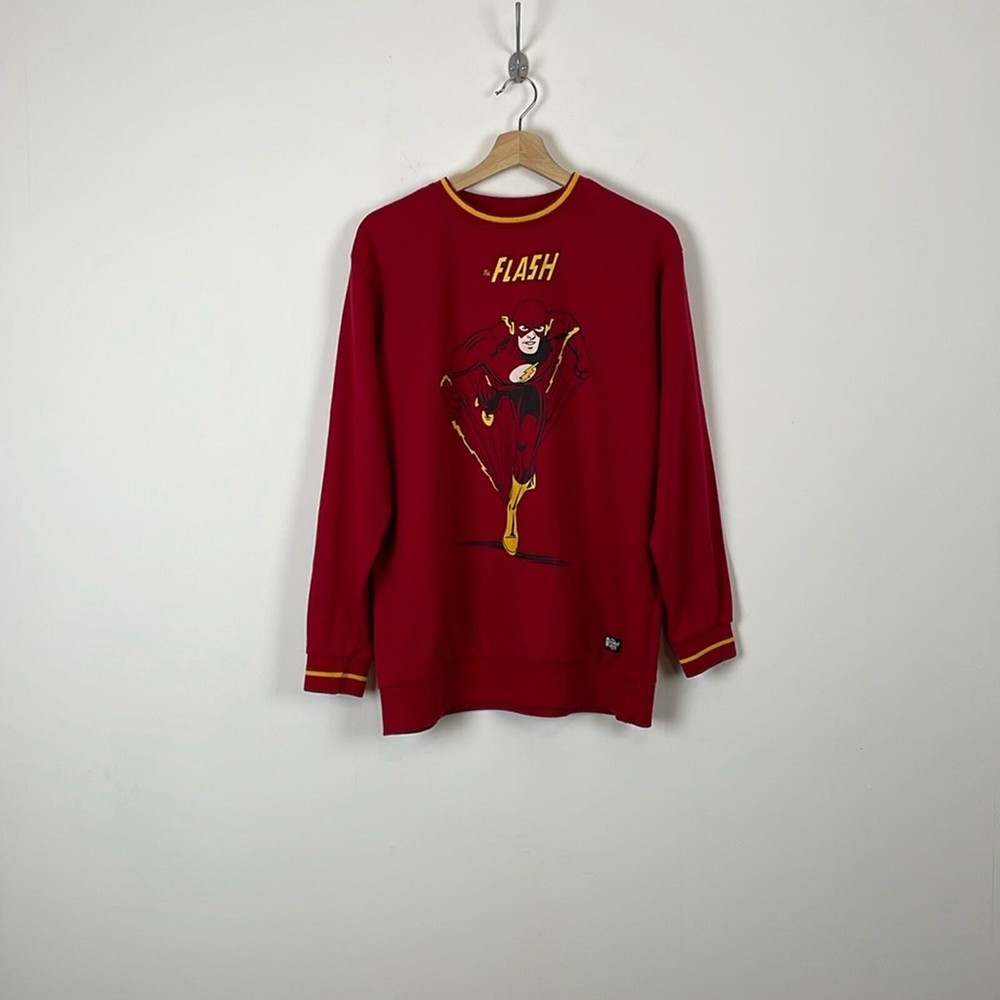 The Flash The Souled Store Mens XL Long Sleeve Pullover Cotton Blend Sweatshirt