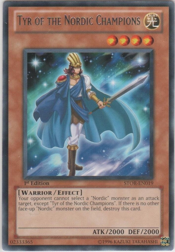 Tyr of the Nordic Champions - STOR-EN019 - Raro - 1ª Edición x3 - Ligeramente Jugado
