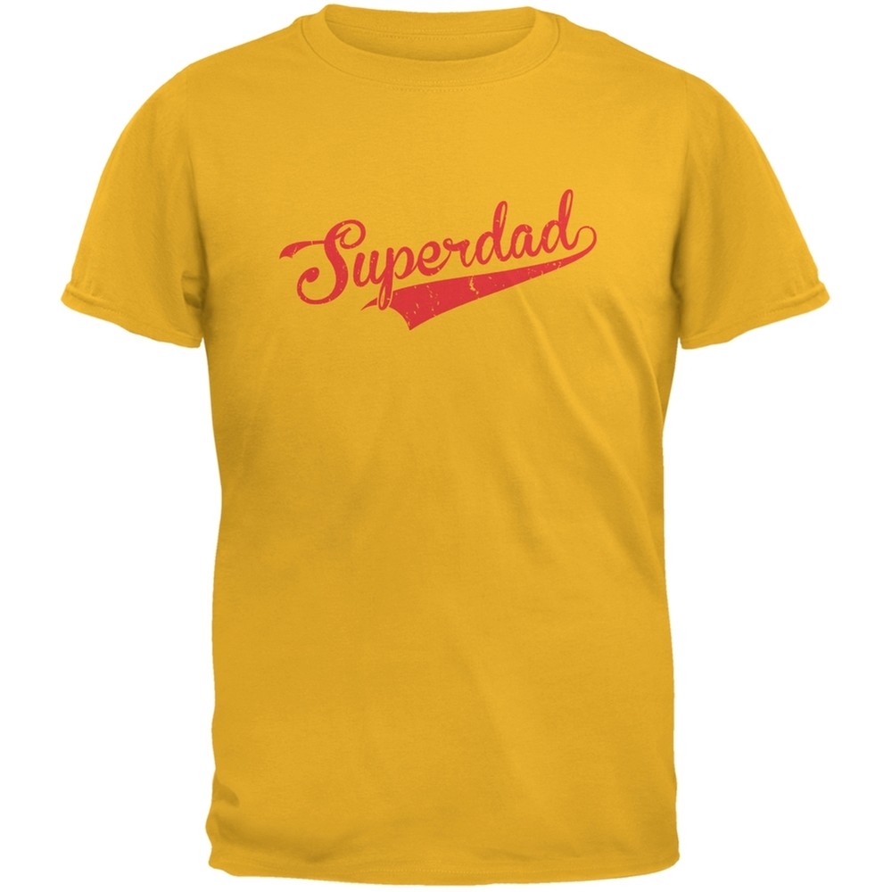 Fathers Day - Superdad Gold Adult T-Shirt-image