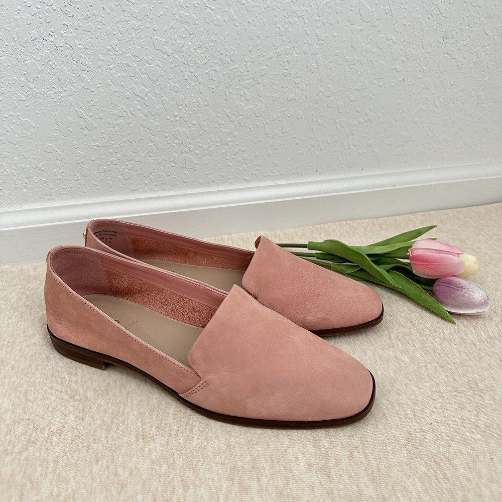 Aldo Womens Veadith Pink Leather Slip On Flats Size 8.5