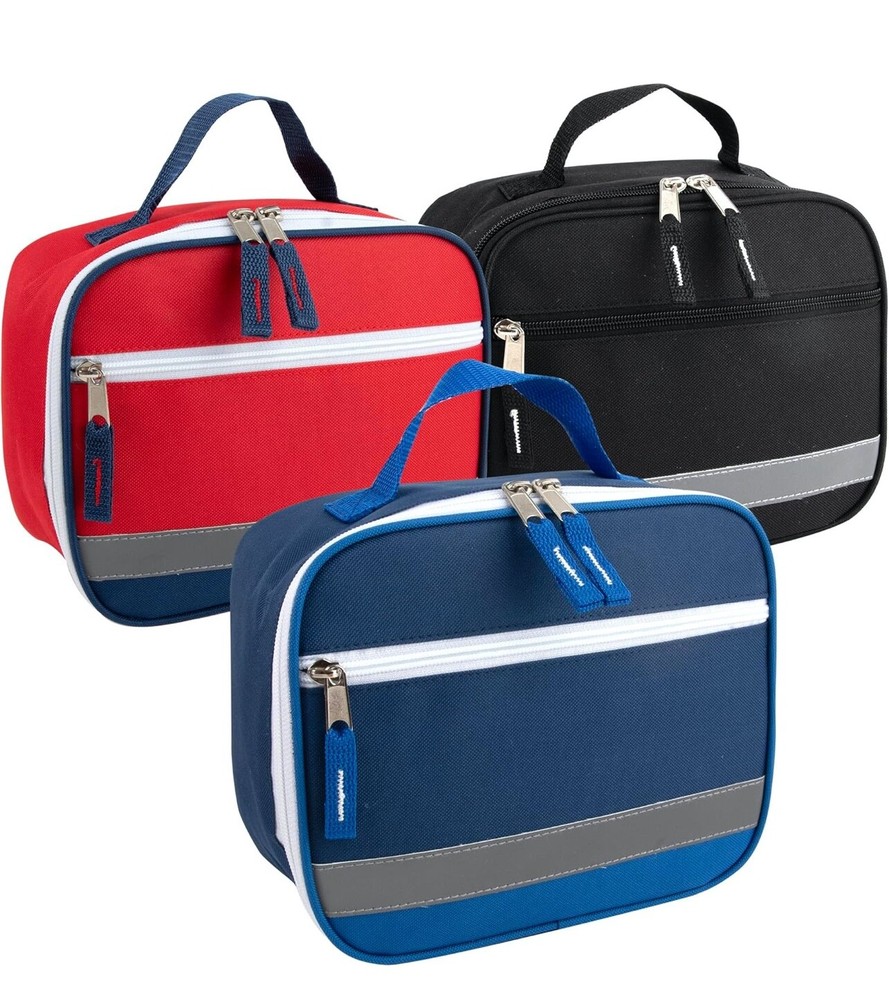 Boys Fridge Pak Reflective Insulated Lunch Bag