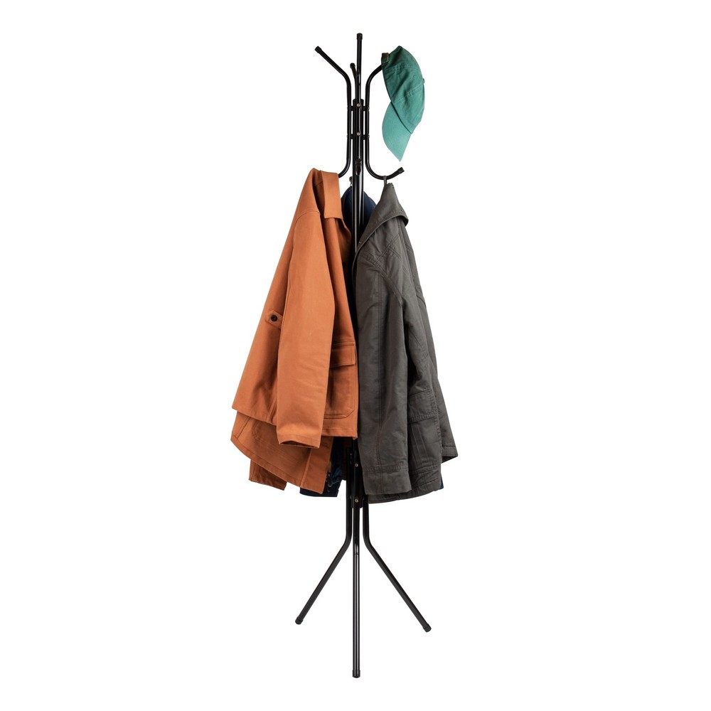 Mind Reader Coat Rack, Hall Tree, Freestanding, Coat Tree, Hat, Jacket, Purse,