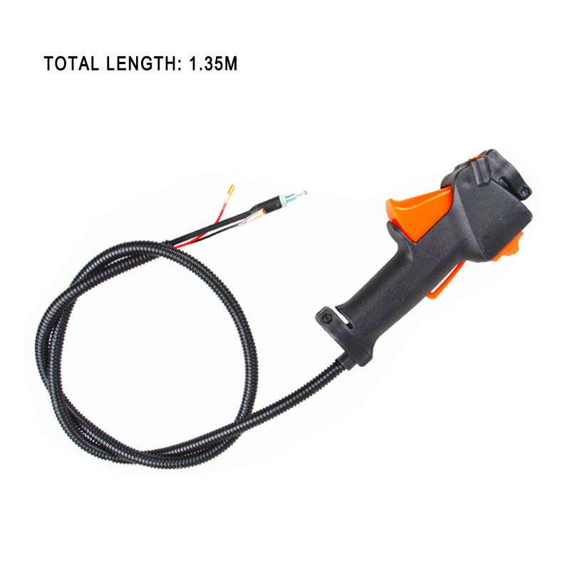 Lawn Mower Throttle Cable Universal Kit with Control Switch Lever Handle