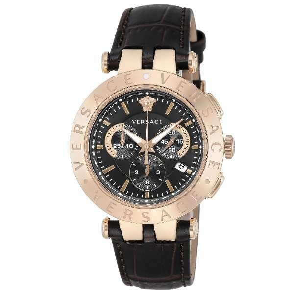 Versace Men's V-Race 2 Chrono Watch VERQ00320 with Dual Bezels  