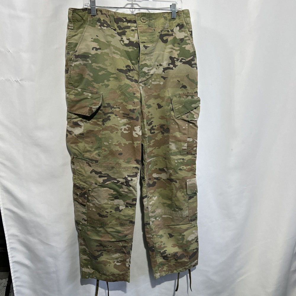 Military Pants Mens Medium Regular Trousers OCP Camo Cargo Army ACU Multicam