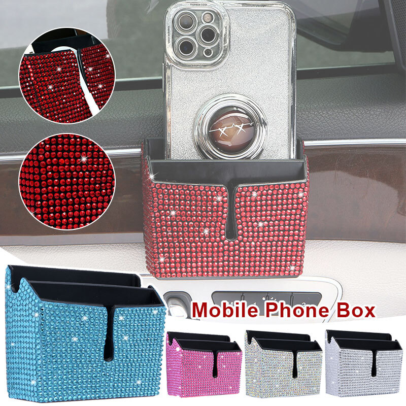 Car Storage Organizer with Double Bling Pocket for Phone Accessories-image