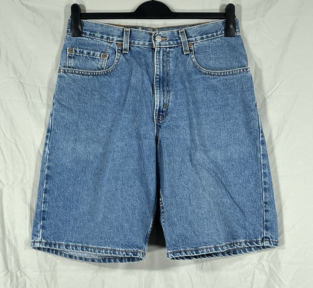 VTG LEVI'S 560 Loose Fit BLUE Denim 5-POCKET Mid-Rise CASUAL Shorts Sz 32