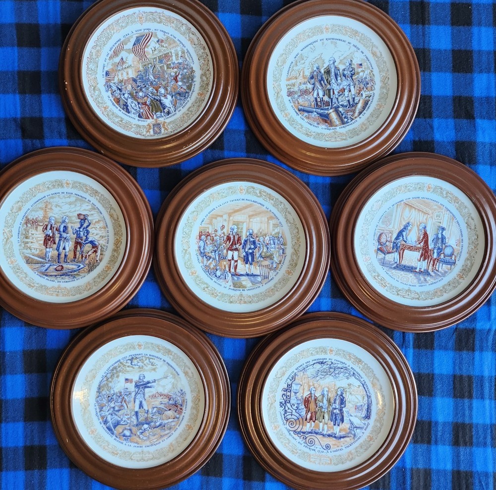 7 Vintage Certified plates - The American Revolution. Premiere Edition.