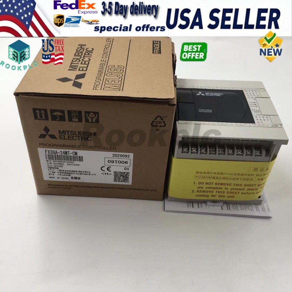 One New Mitsubishi FX3GA-24MT-CM Programmable Controller FX3GA24MTCM