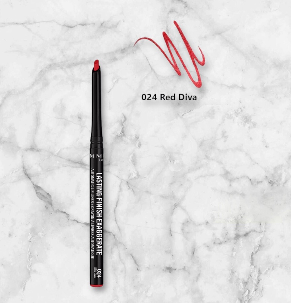 Rimmel London-Lasting Finish Exaggerate Automatic Lip Liner 024 Red Diva