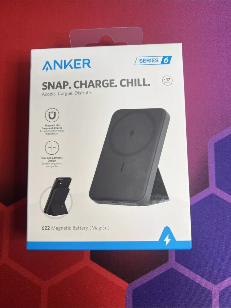 Anker Snap Charge Chill 622 Magentic Battery MagGo Series 6 - Black *New*