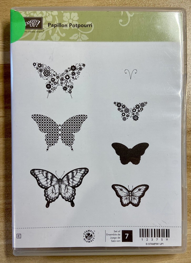 Stampin'Up! PAPILLON POTPOURRI Rubber stamp set