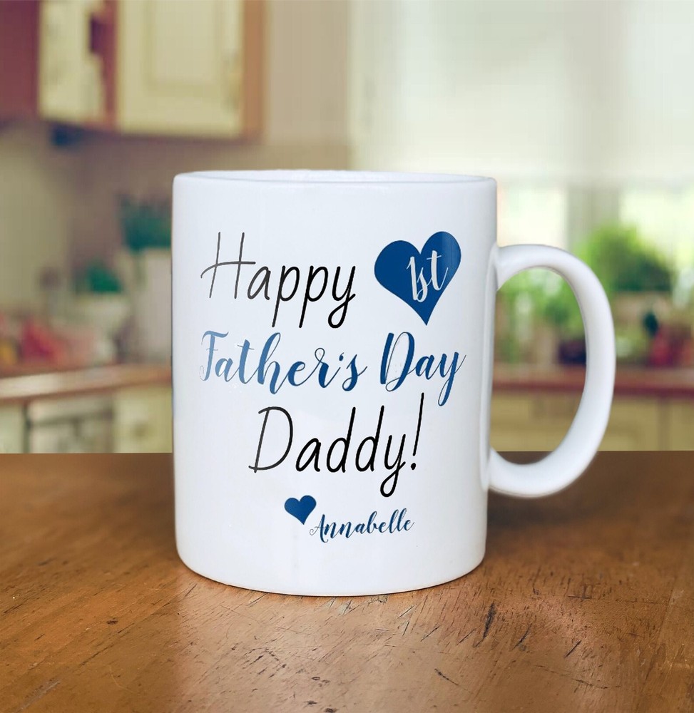 1st Father S Day Mug New Dad Gift Personalized Father Mug Custom Mug