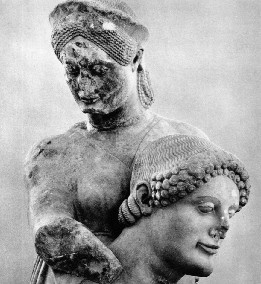 Greek POSTER.Home wall.Man  Woman Sculpture interor decorative Art.1734