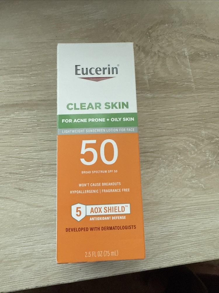 Eucerin Oil Control SPF 50 Face Sunscreen Lotion 2.5oz