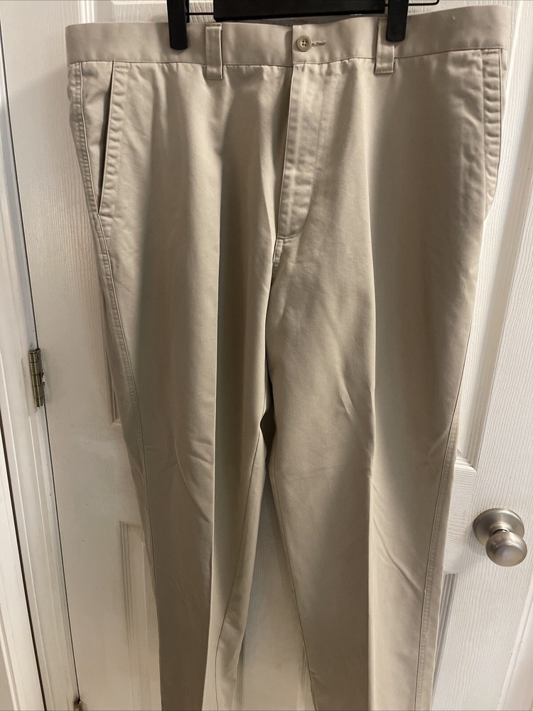 Perry Ellis Men's Khaki Twill Casual Dress Pants Size 38x30 NWT