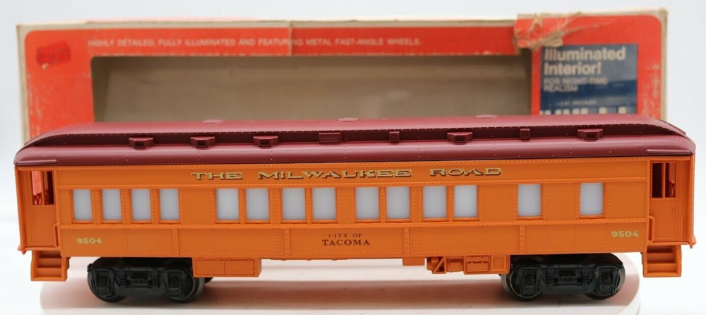 Lionel O Scale 1:48 City of Tacoma Passenger Car with LN Lights