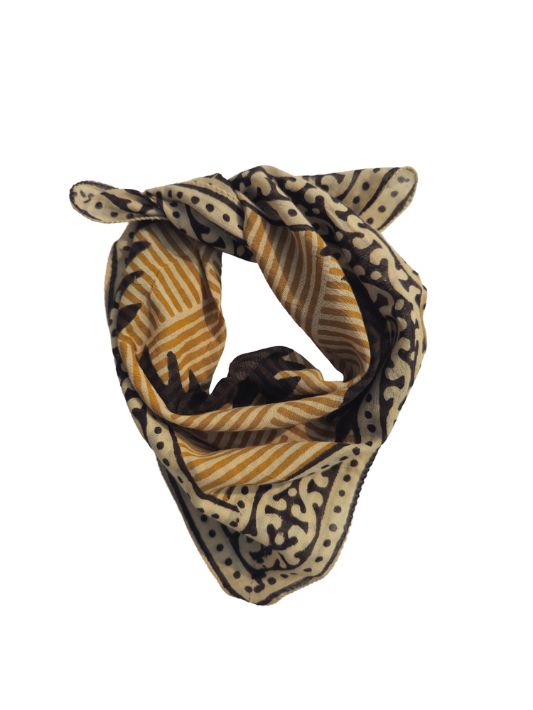 Bohemian Cotton Bandana Scarf - Soft 100% Cotton Boho Neckwear  