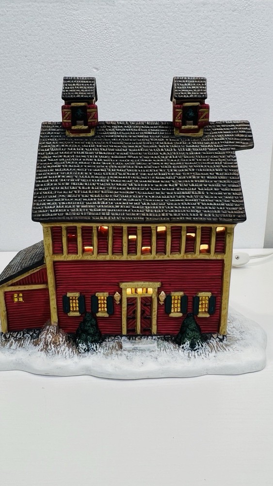 Lang & Wise Folk Art Villages The Joy Of Christmas “Old Red Mill” 1997 Excellent