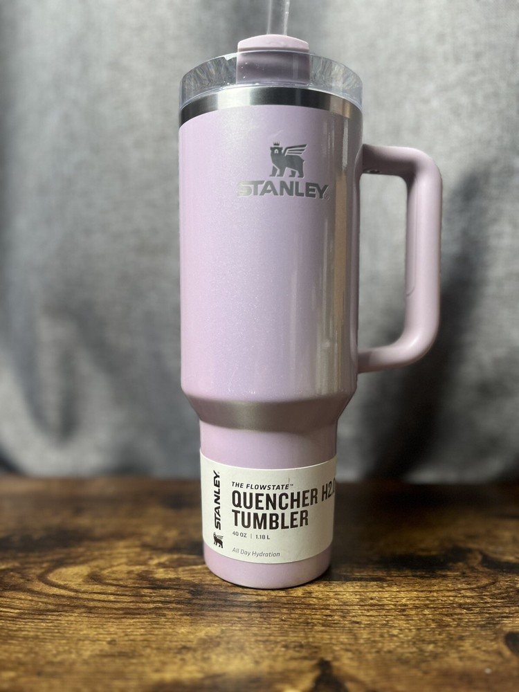 Aster Lavender Shimmer Stanley Quencher Tumbler 40 oz Brand New