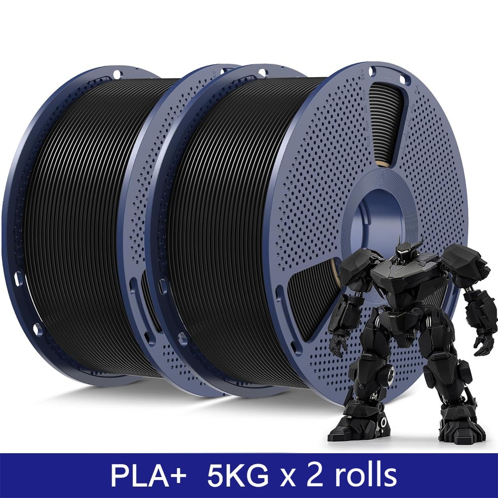 JAYO 10KG PLA+ Black Large Spool 22lbs 3D Printer Filament 1.75mm Low Shrinkage