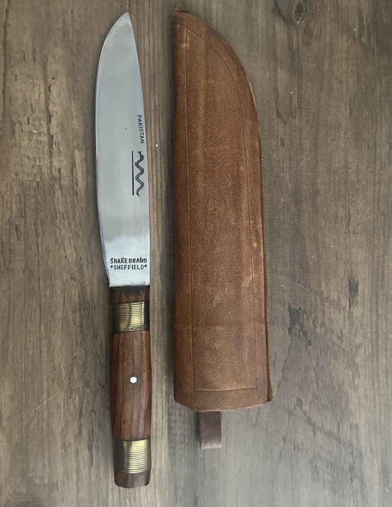 Snake Brand Sheffield Indian Trade Knife Made In Pakistan With Sheath