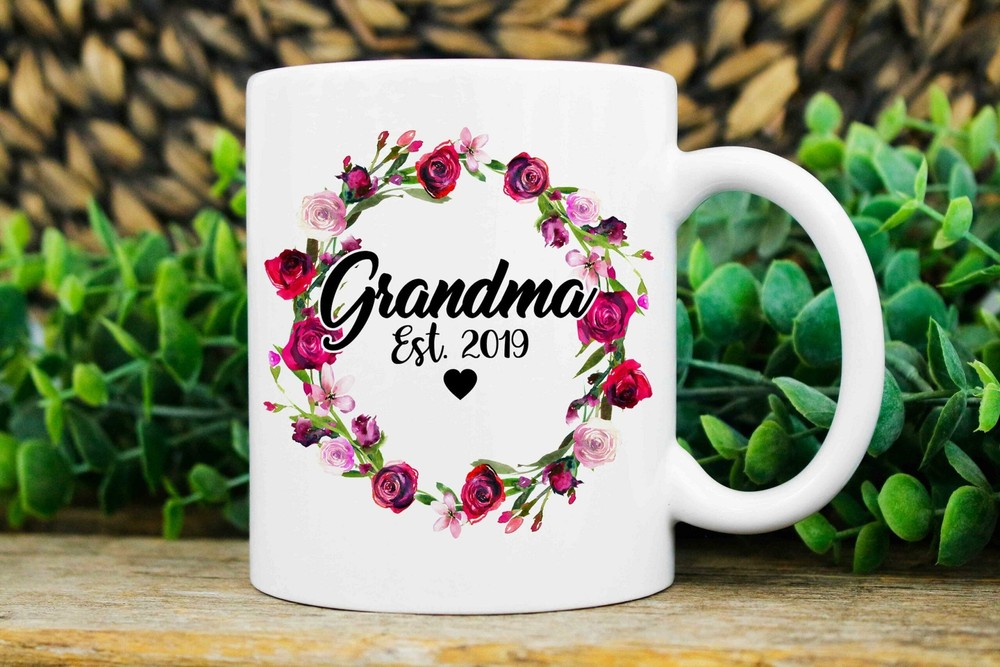 Grandma Est Mug Custom New Grandma Mug Promoted To Grandma New Grandma Est Gift