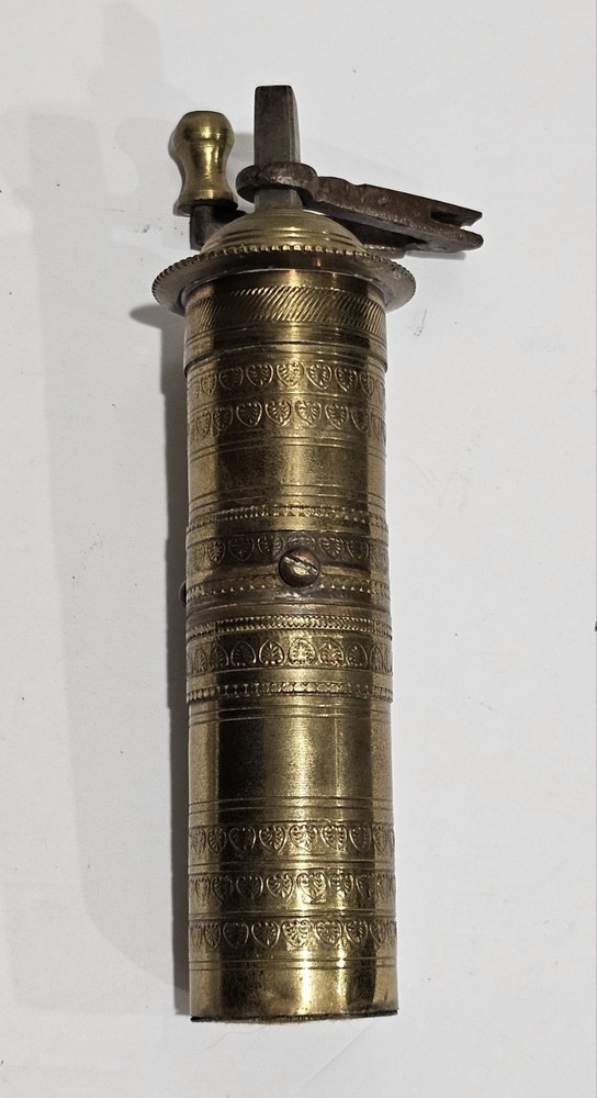 VTG Turkish Ottoman Brass Coffee Spice Grinder Pepper Mill Souvenir A85  
