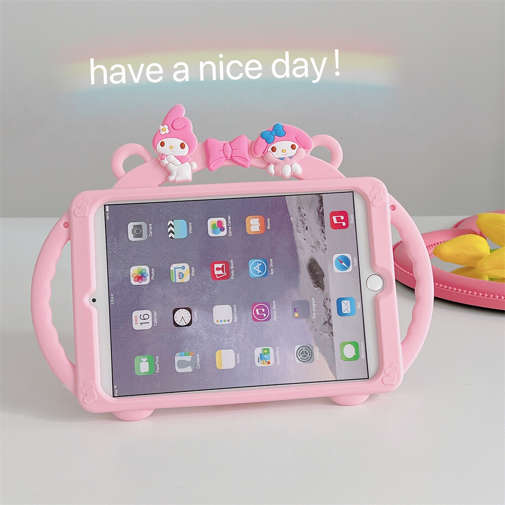 Colorful Melody Kids iPad Case for 5th to 10th Gen Air Mini & Pro Models 10.2 to 11 Inch