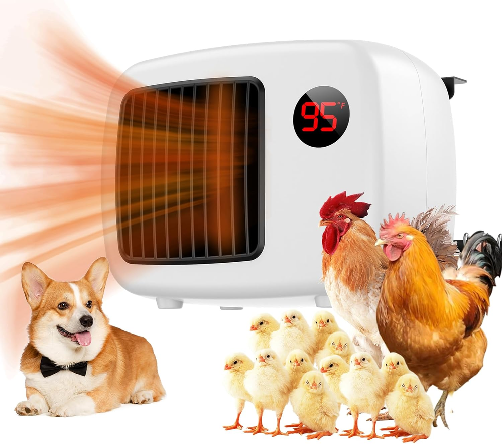 Unique Design 600W/300W Dog House Heater with Thermostat, Pet Heater for outside