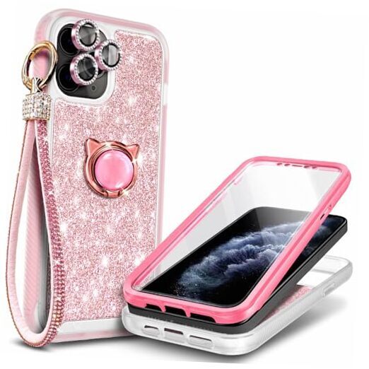 YZB Compatible with iPhone 11 Pro Max Case, Full Body Protection with [Built