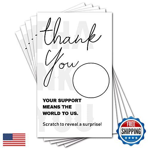 50 Blank Scratch Off Gift Certificates for Business or Spa Rewards-image