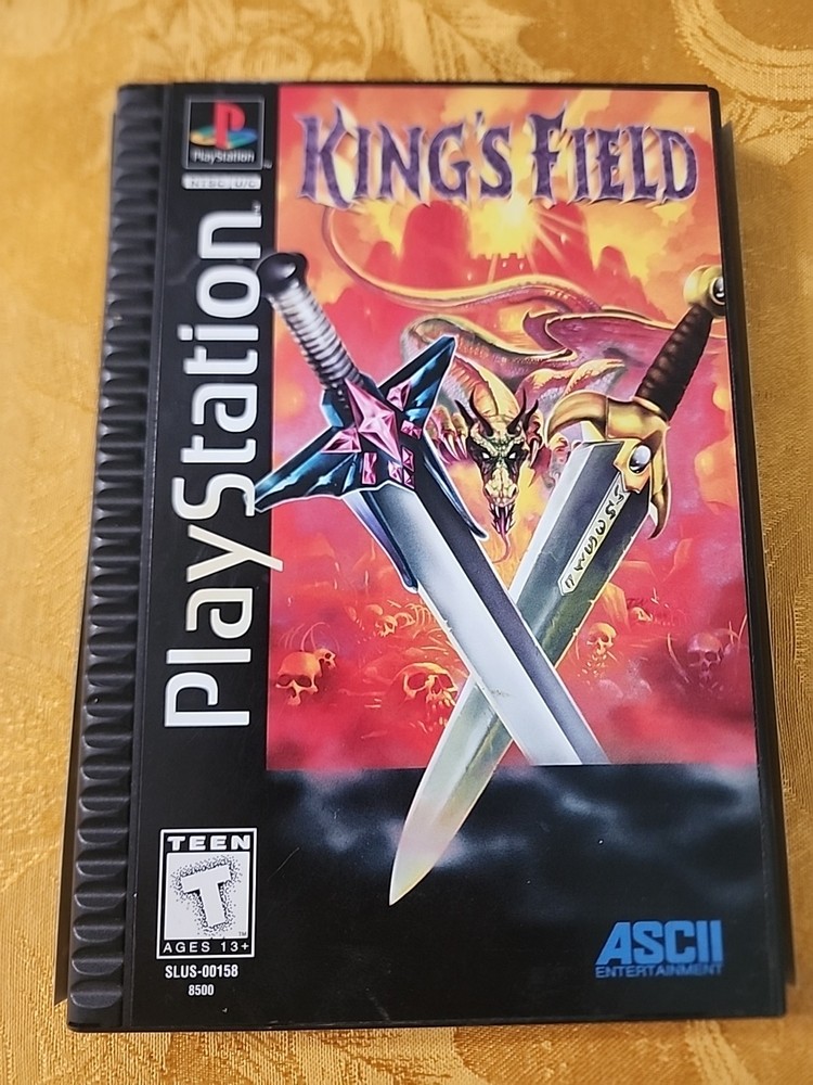 King's Field (Sony PlayStation 1, 1995) Long Box Video Game