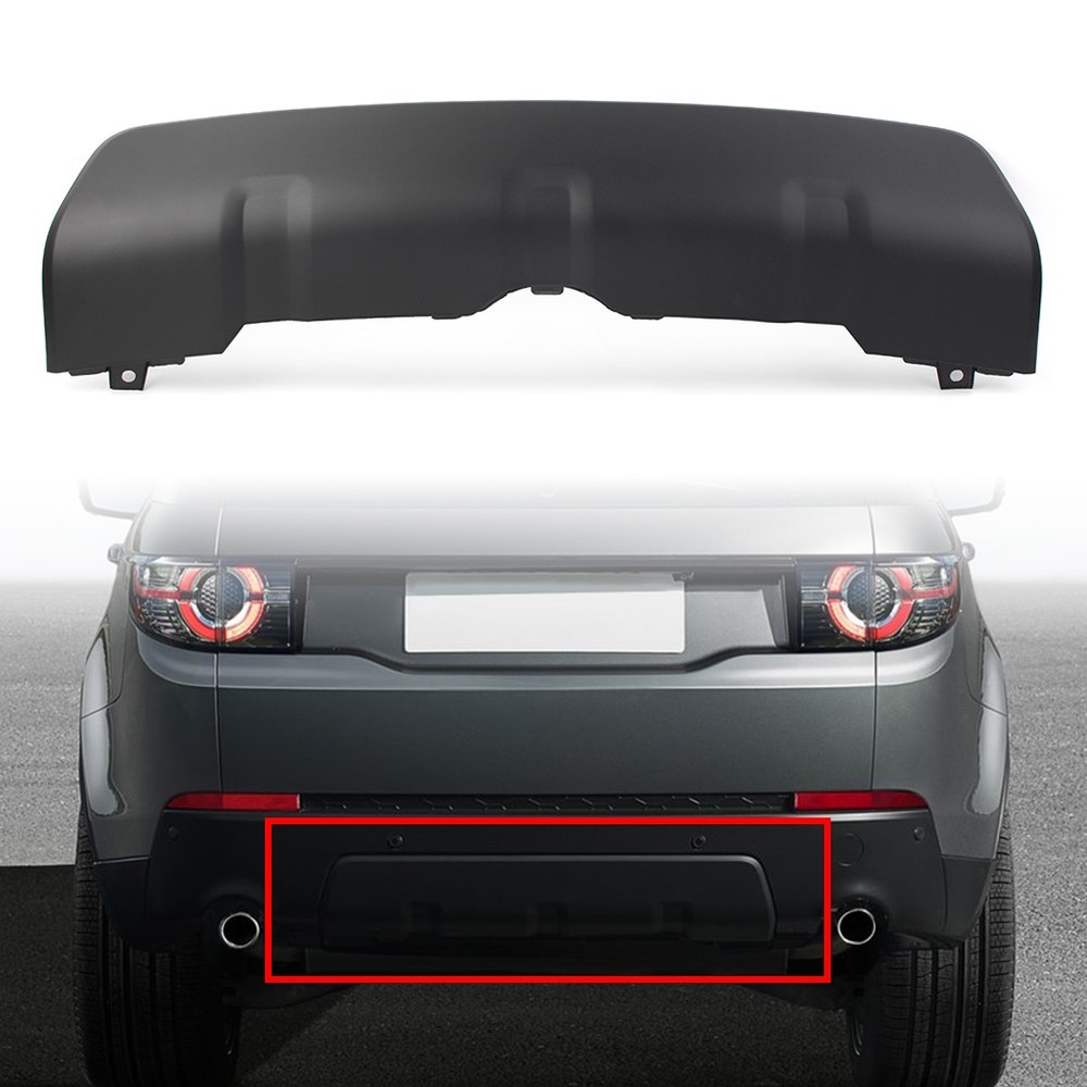 Black Rear Bumper Cover Trim Plate For Land Rover Discovery Sport L550 2015-2019