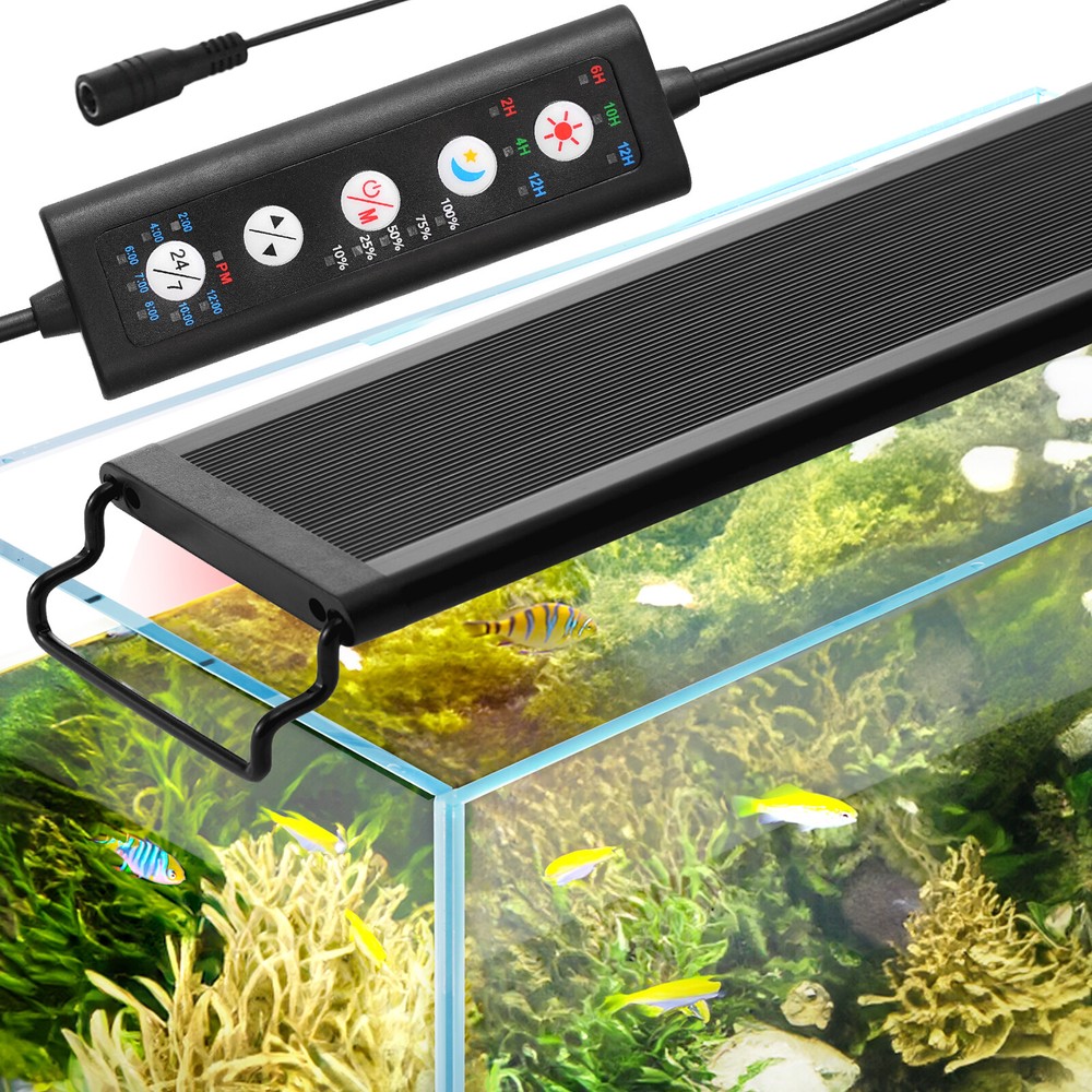 VEVOR Aquarium Light 24W Full Spectrum Fish Tank Light for 24