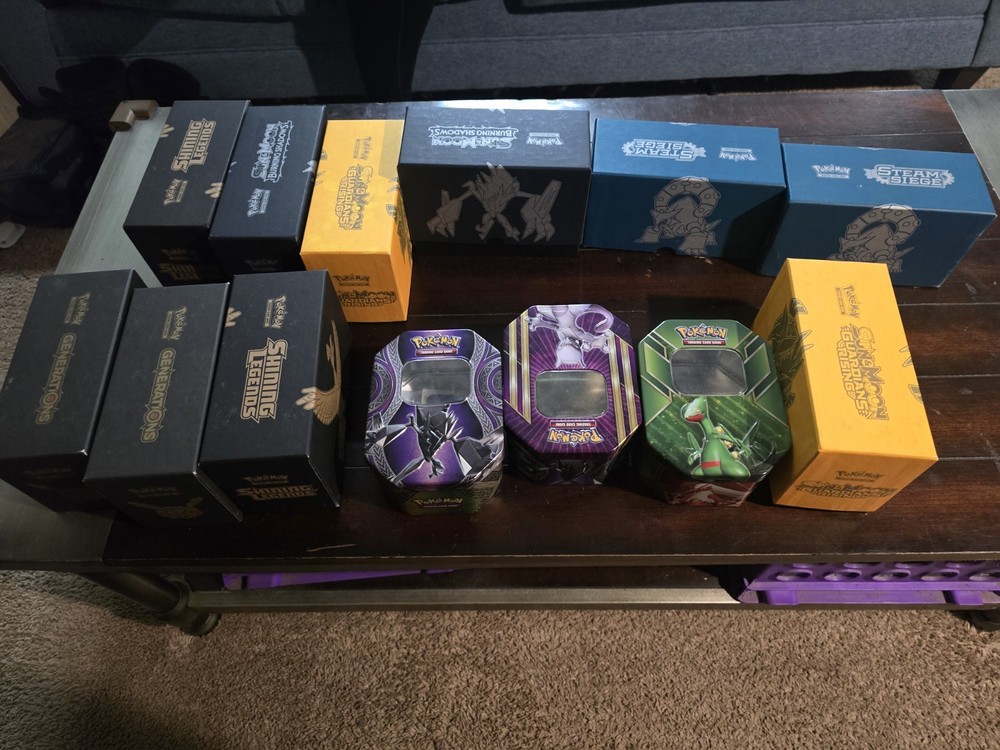 Pokémon Mixed lot Shining Legends Generations Elite Trainer Boxs and tins