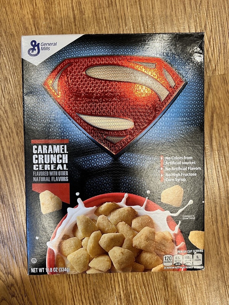 General Mills Limited Time Batman v Superman Dawn of Justice Cereal Box NEW-image