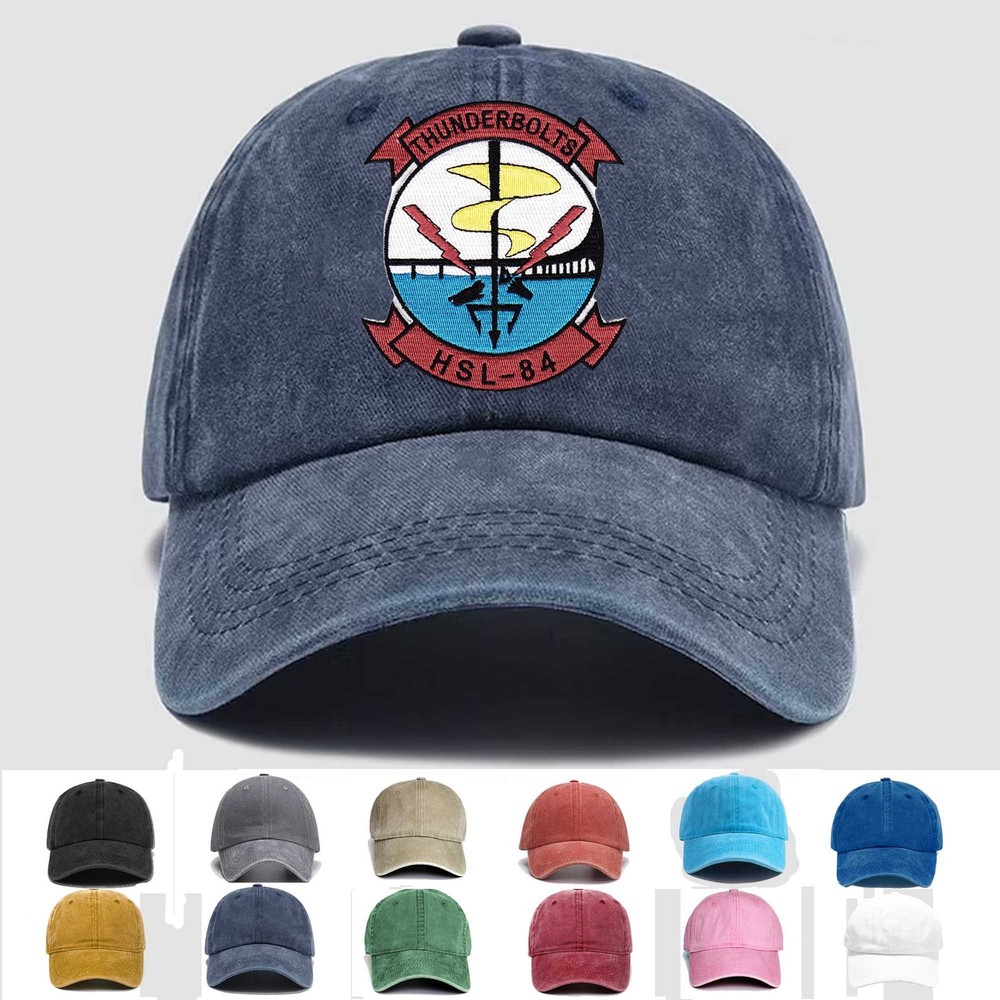 Custom Personalization Embroidered Hat HSL-84 Thunderbolts, Veteran Cap, Gift