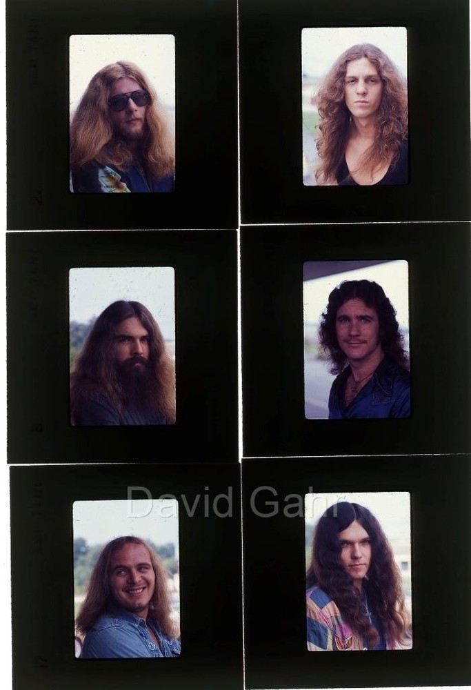 '74 Ronnie Van Zant Collins Rossington Lynyrd Skynyrd 6 Transparency Lot A569