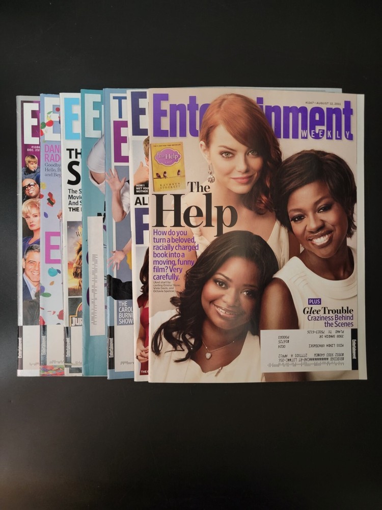 Entertainment Weekly 2011 Lot Of 7 Help Fall TV Reunion Issue Spielberg VF-