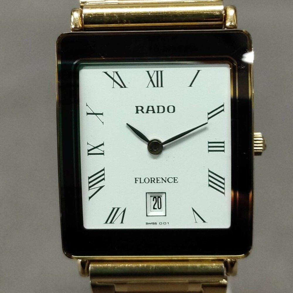 [Near MINT] Rado Florence 160.3605.2 White Dial Day Quartz Women's Watch F/S