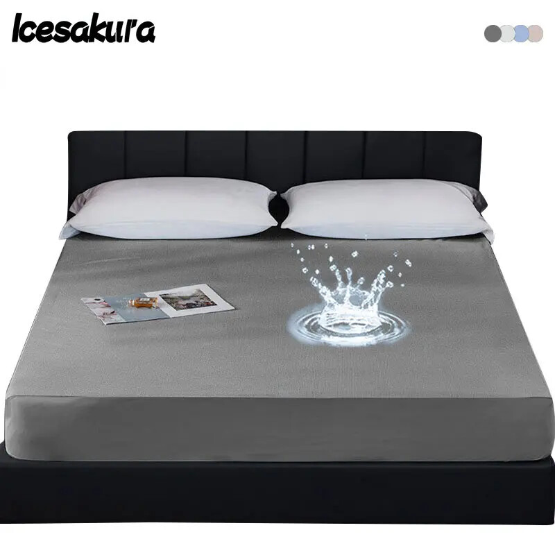 Bamboo Fiber Fitted Sheet with Elastic Band – Soft, Breathable & Multi-Size Mattress Protector