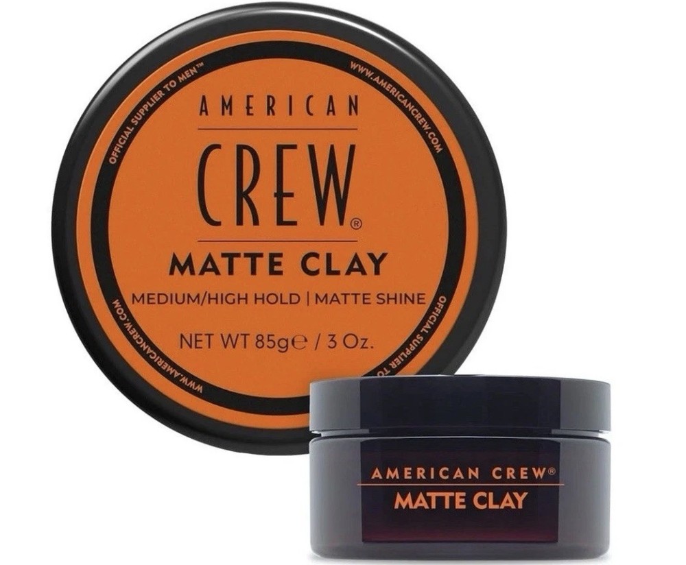 American Crew Men's Hair Matte Clay with Medium/High Hold, 3 oz